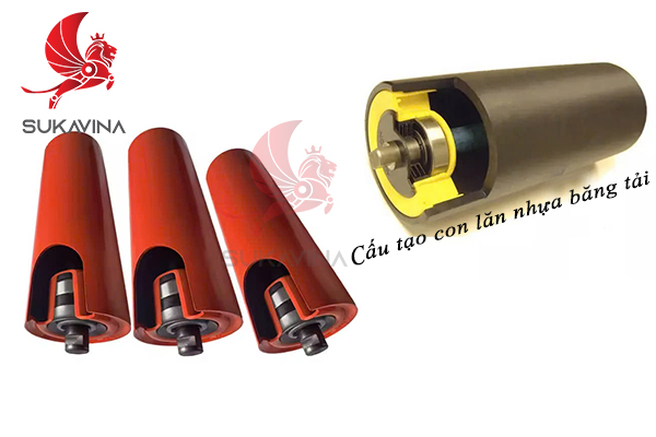Con lăn nhựa băng tải 